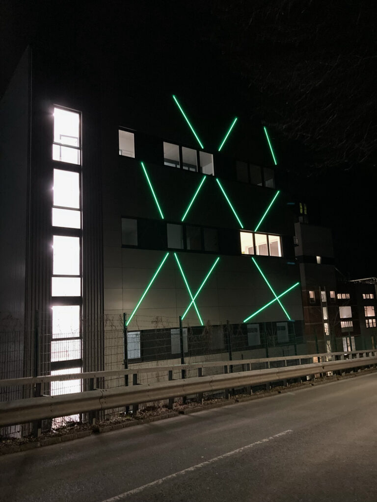 Lenzing AG Fassadenbeleuchtung